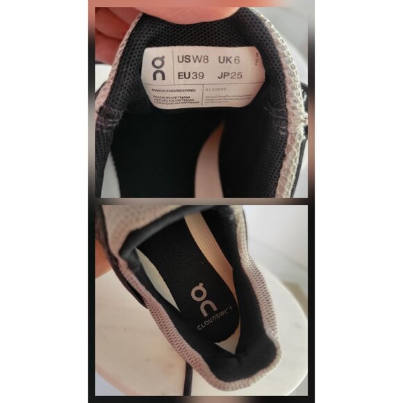 ON Running Women's All Day Cloudswift Shoes, Alloy/Eclipse-US W8 - Picture 9 of 10